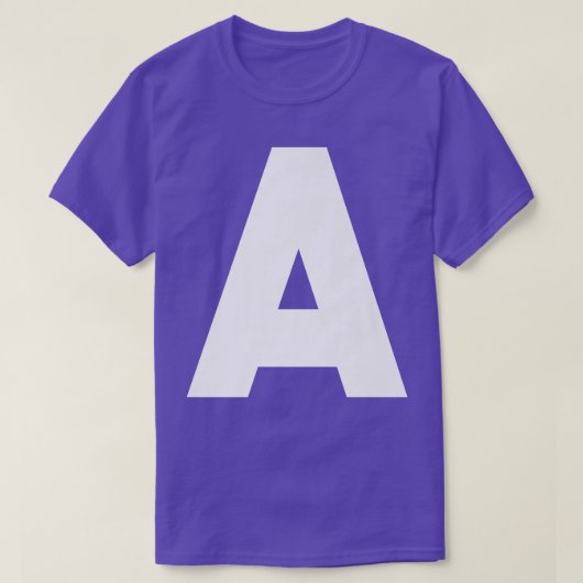 Chipmunk Halloween Carnival Group Costume Letter A T-shirt (Design voorkant)