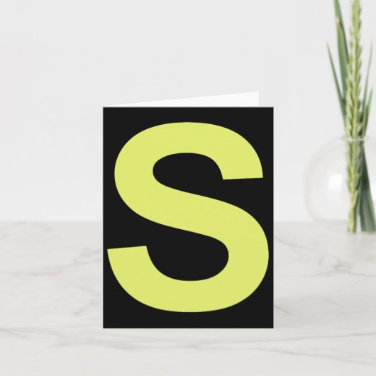 Chipmunk Halloween Carnival Group Costume Letter S Kaart (Voorkant)