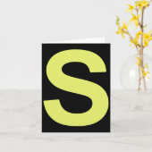 Chipmunk Halloween Carnival Group Costume Letter S Kaart (Gele Bloem)
