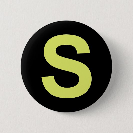 Chipmunk Halloween Carnival Group Costume Letter S Ronde Button 5,7 Cm (Voorkant)