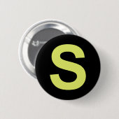 Chipmunk Halloween Carnival Group Costume Letter S Ronde Button 5,7 Cm (Voorkant /achterkant)