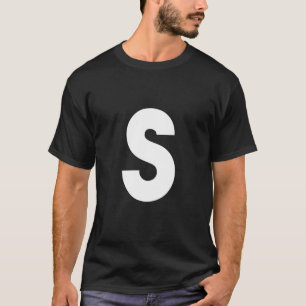 Chipmunk Halloween Carnival Group Costume Letter S T-shirt