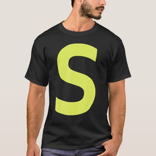 Chipmunk Halloween Carnival Group Costume Letter S T-shirt (Voorkant)