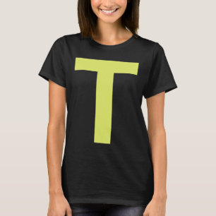 Chipmunk Halloween Carnival Group Costume Letter T-shirt