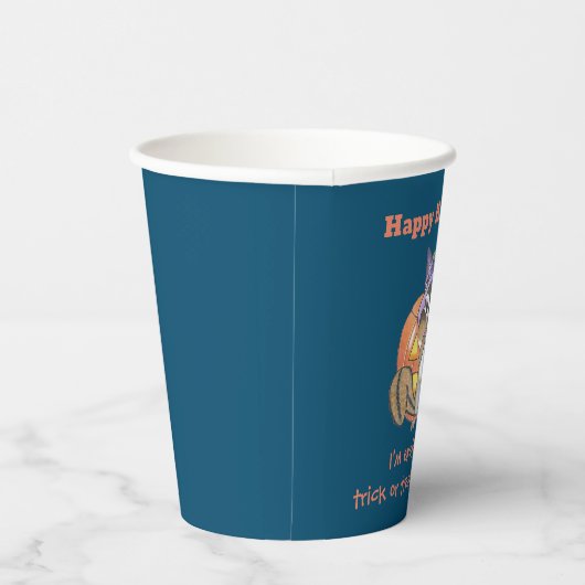 Chipmunk Halloween papieren beker (Rechts)