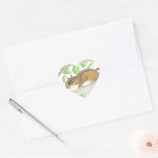 Chipmunk Hart Sticker (Envelop)