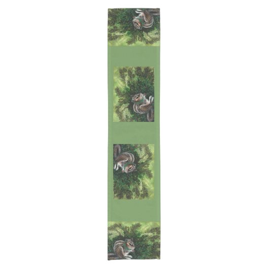 Chipmunk Holly Tablerunner Korte Tafelloper (Voorkant)