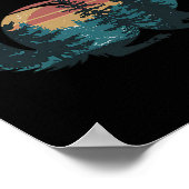 Chipmunk Hunting Hiking Outdoor Camping Forest Men Poster (Hoek)