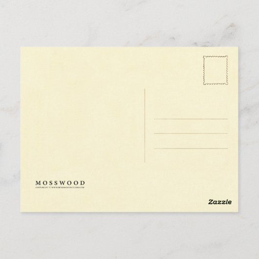 Chipmunk Illustratie Briefkaart (Achterkant)