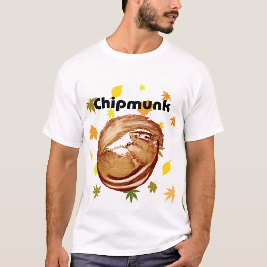 Chipmunk illustration (1) T-shirt (Voorkant)