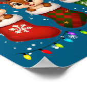 Chipmunk In Christmas Socks Lights Chipmunk Xmas L Poster (Hoek)