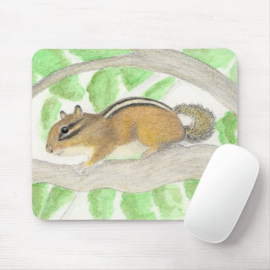 Chipmunk in de Apple Tree Muismat (Met muis)