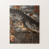 Chipmunk in een olieverfschilderij legpuzzel (Verticaal)