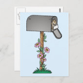 Chipmunk in een postbus briefkaart (Voorkant / Achterkant)