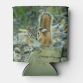 Chipmunk in Glacier National Park Blikjeskoeler (Voorkant)