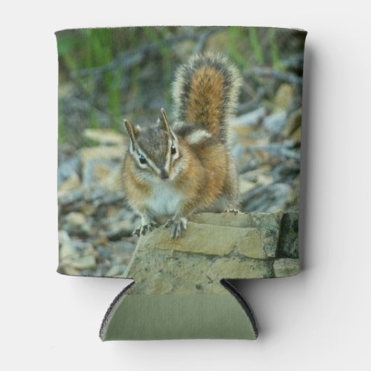 Chipmunk in Glacier National Park Blikjeskoeler (Voorkant)