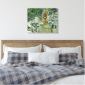 Chipmunk in Glacier National Park Canvas Afdruk (Insitu (Slaapkamer))