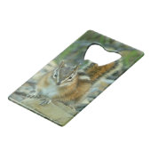 Chipmunk in Glacier National Park Creditkaart Flessenopener (Achterkant Gekanteld)