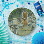Chipmunk in Glacier National Park Papieren Bordje (Feest)