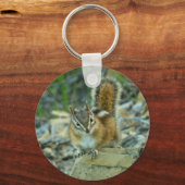 Chipmunk in Glacier National Park Sleutelhanger (Voorkant)