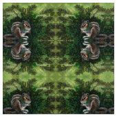 Chipmunk in het Moss Forest Stof (Swatch)