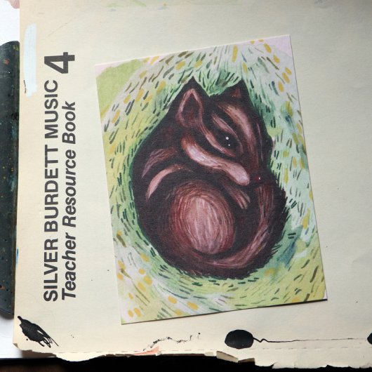 Chipmunk in het voorjaar briefkaart