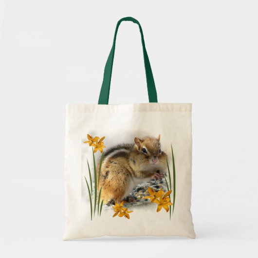 Chipmunk in Springtime Tote Bag (Voorkant)