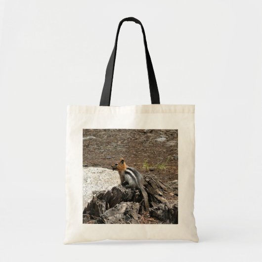 Chipmunk in Yosemite, Californië Tote Bag (Voorkant)