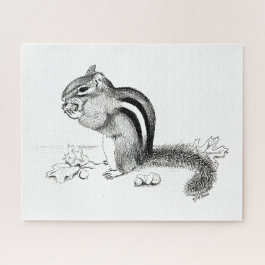 Chipmunk Jigzaag Puzzle Legpuzzel (Horizontaal)
