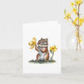 chipmunk kaart (Gele Bloem)