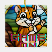 Chipmunk Keramisch Ornament (Voorkant)