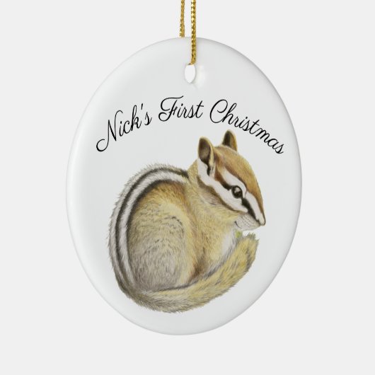 Chipmunk keramisch Ornament (Rechts)