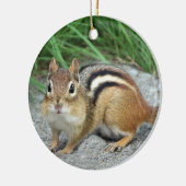 Chipmunk Keramisch Ornament (Links)