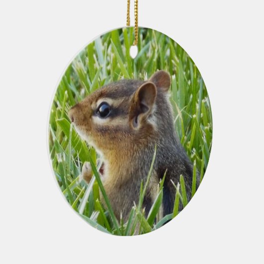 Chipmunk Keramisch Ornament (Rechts)