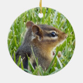 Chipmunk Keramisch Ornament (Achterkant)