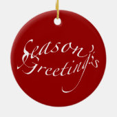 Chipmunk kerstversiering keramisch ornament (Achterkant)