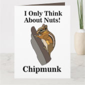 Chipmunk Knaagdier Funny Kaart (Voorkant)