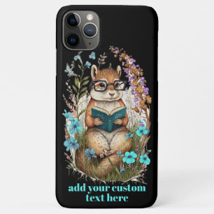 Chipmunk Lees boek Wildflower Cottagecore Custom Case-Mate iPhone Case