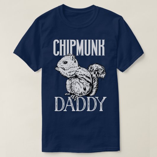 Chipmunk liefhebber Chipmunk Papa T-shirt (Design voorkant)