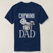 Chipmunk liefhebber Chipmunk Papa T-shirt (Design voorkant)