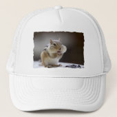 Chipmunk met Cheeks Volledige foto Trucker Pet (Voorkant)