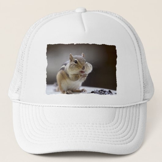 Chipmunk met Cheeks Volledige foto Trucker Pet (Voorkant)