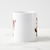 Chipmunk met een pijnkanonboom grote koffiekop (Voorkant)