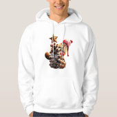 Chipmunk met een pijnkanonboom hoodie (Voorkant)