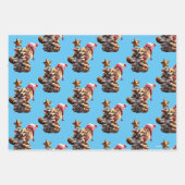 Chipmunk met een pijnkanonboom inpakpapier vel (Voorkant)