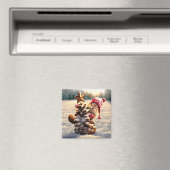 Chipmunk met een pijnkanonboom magneet (Insitu (Vaatwasser))