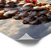 Chipmunk met een pijnkanonboom poster (Hoek)