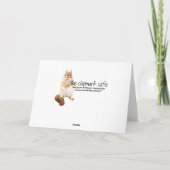 Chipmunk met Happy Birthday Sign Kaart (Achterkant)