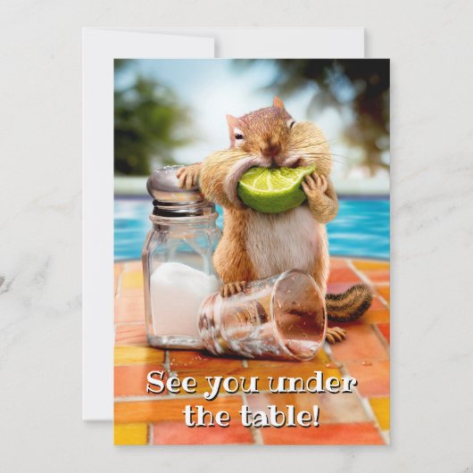 Chipmunk met Limoen Kaart (Voorkant)