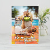 Chipmunk met Limoen Kaart (Staand voorkant)